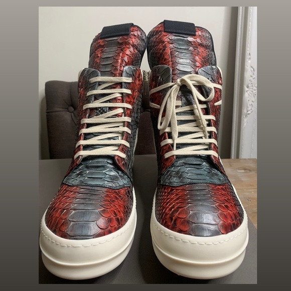 RICK OWENS PYTHON SNEAKER - Picture 2 of 6